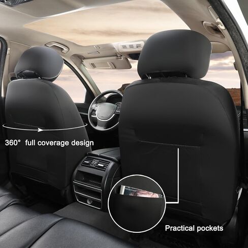 Giant Panda 2 PCS Front 3D Air Mesh Car Coar Cover Fit Ford F150 F250 F350 F450 Supercrew/Crew Cab Trucks ، واقي مقعد تبريد قابل للتنفس مع إسفنجة مركبة داخل (رمادي) in Kuwait