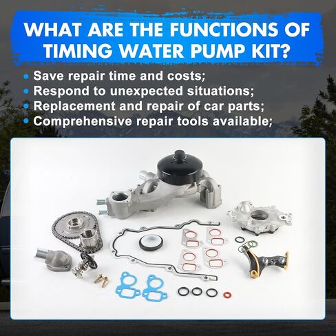 TS13227 AW6009 Timing Chain Water Pump Kit TCS45993 12678151 Fits for 2007-2008 Silverado 1500 5.3L 12646386 Timing Water Pump Aftermarket Parts in Saudi Arabia