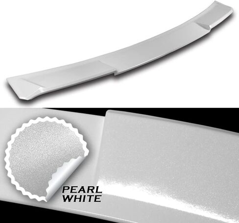 Q1-TECH, Rear Window Roof Spoiler Compatible with 2006-2013 Lexus IS250 / IS350 / is-F ISF Sedan Only, ABS Rear Window Roof Visor Spoiler Wing (Pearl White) in Saudi Arabia