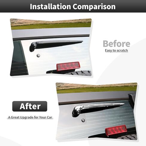 CheroCar Front Rear Window Windshield Wiper+Hood Grill Grille Inserts Cover Frame Trims Fits for 2007-2018 Jeep Wrangler JK JKU Front Rear Window Wiper Arm Decoration Accessories,15Pcs Pink in Saudi Arabia