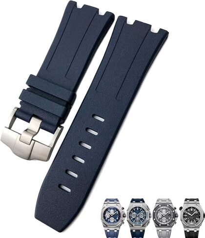 KLVN Soft FKM Fluoro Rubber Watchband 28mm For AP Strap Audemars Piguet ROYAL OAK OFFSHORE Diving Waterproof Sports Watch Band in Saudi Arabia