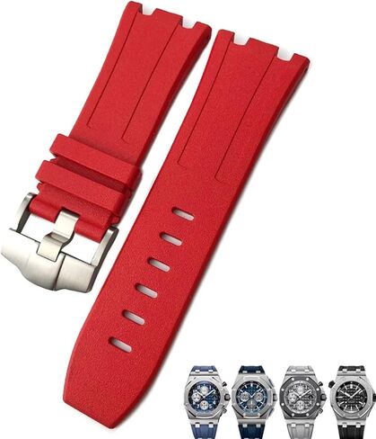 KLVN Soft FKM Fluoro Rubber Watchband 28mm For AP Strap Audemars Piguet ROYAL OAK OFFSHORE Diving Waterproof Sports Watch Band in Saudi Arabia