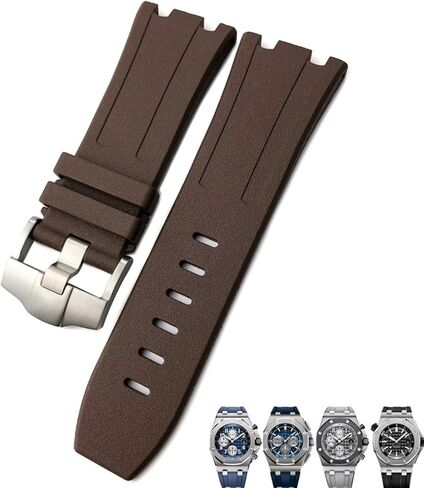 KLVN Soft FKM Fluoro Rubber Watchband 28mm For AP Strap Audemars Piguet ROYAL OAK OFFSHORE Diving Waterproof Sports Watch Band in Saudi Arabia