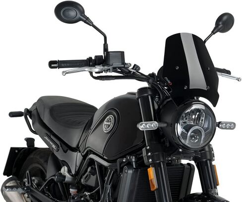 Puig Windshield NG Benelli Leoncino 500 16-21/ Leoncino Trail 17-21 ، Black in Saudi Arabia