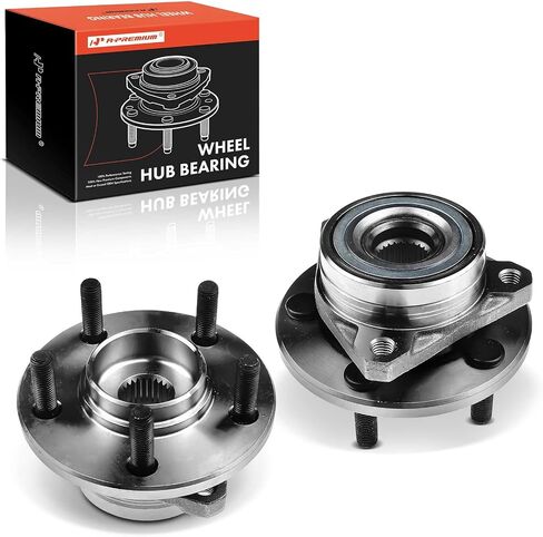 A-Premium 2 X Bront Wheel Bearing and Hub Assembly مع 5-Lug متوافق مع Ford Taurus 1996-2007 ، Lincoln Continental 1995-2002 ، Mercury Sable 1996-2005 ، FWD فقط in Saudi Arabia