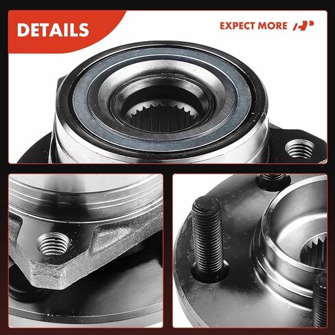 A-Premium 2 X Bront Wheel Bearing and Hub Assembly مع 5-Lug متوافق مع Ford Taurus 1996-2007 ، Lincoln Continental 1995-2002 ، Mercury Sable 1996-2005 ، FWD فقط in Saudi Arabia