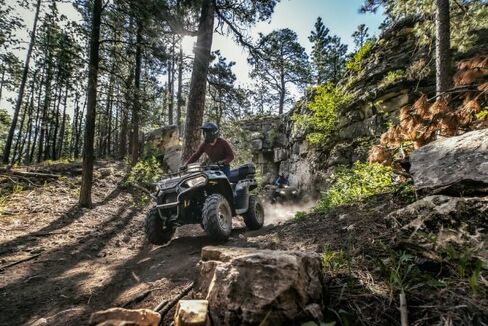 Polaris Lock & Ride Rear Audio Cargo Storage Box for Sportsman ATV, OEM Part 2890878 in Saudi Arabia