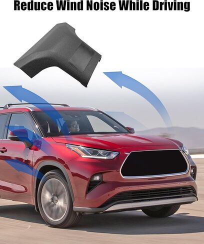 أغطية غطاء رف السقف ، أغطية نهاية ملائمة ل Toyota Highlander Le Xle Platinum Hybrid 2020-2024 استبدال PT767-48201-CV PT76748201CV ، 4pcs in Saudi Arabia