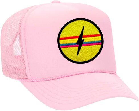 Bolt Stripe Embroidered Patch Trucker Hat (Multiple Colors) in Saudi Arabia