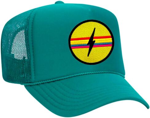 Bolt Stripe Embroidered Patch Trucker Hat (Multiple Colors) in Saudi Arabia