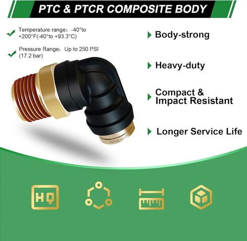 1/2 "تجهيزات Air Connect Quick Connect 90 درجة اتحاد Elbow 3pcs ، 1/2" Tube OD X 1/2 " in Kuwait