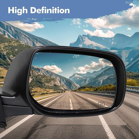 PM Auto Right Rased Side Mirror ، Power Dishing Dishable Fiew View View Replace for 2009-2013 Toyota Corolla in Saudi Arabia