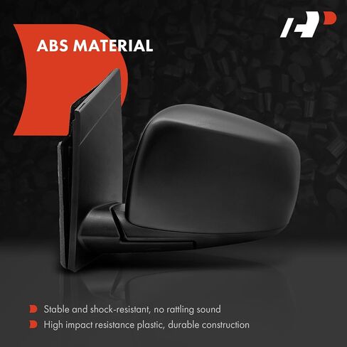 A-Premium Driver Side Power Door Mirror, Compatible with Dodge Grand Caravan 2011-2020 & Chrysler Town & Country 2011-2016 - Heated Manual Folding Black Outside Rear View Mirror - Replace# 5113409AL in Saudi Arabia
