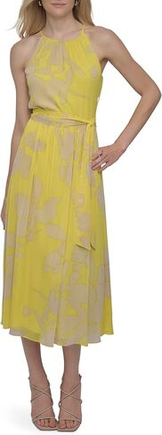 DKNY Women's Flutter Sleeve V-Neck Dress in Saudi Arabia