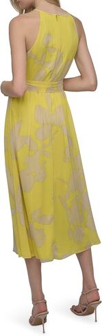 DKNY Women's Flutter Sleeve V-Neck Dress in Saudi Arabia