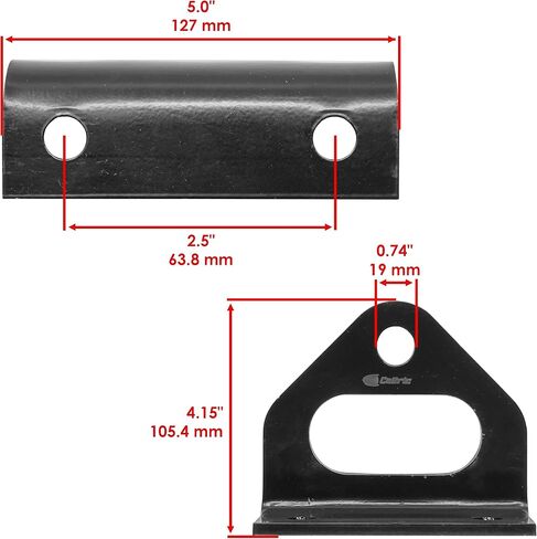 مجموعة مقطورة Caltric متوافقة مع Husqvarna RZ Z200 Z246 Z248 Z254 - Black Steel ، Mounting Bracket in Saudi Arabia