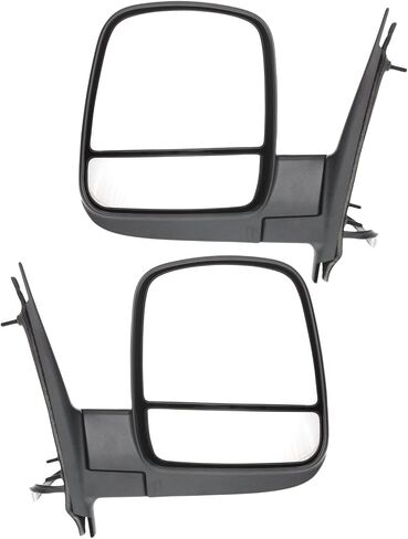 Garage-Pro Driver & Passenger Side Power Heated Mirrors for Chevrolet Express 2500 Express 3500 GMC Savana 3500 Savana 2500 2008-2023 With Spotter Glass; Without Signal Light Textured in Saudi Arabia