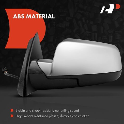 A-Premium Side Power Door Mirror-متوافقة مع شيفروليه Expenox 2016-2017 و GMC Terrain 2015-2017-كروم قابلة للطي مدفأ خارج مرآة الرؤية الخلفية مع الكشف عن بقعة عمياء in Saudi Arabia