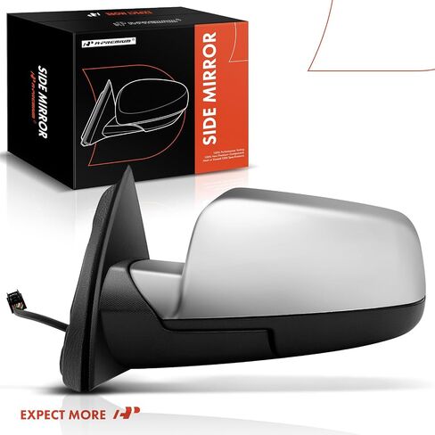 A-Premium Side Power Door Mirror-متوافقة مع شيفروليه Expenox 2016-2017 و GMC Terrain 2015-2017-كروم قابلة للطي مدفأ خارج مرآة الرؤية الخلفية مع الكشف عن بقعة عمياء in Saudi Arabia