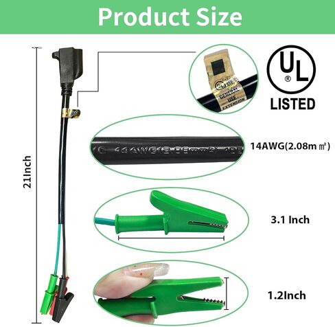 HVAC Tools Kit Accessory for Circuit Breaker Finder Vacuum Pump, Ac Guages Clearance and Equipment, Heavy Adaptor Cord Compatible with Yellow Jacket 69522, 69411,RT310,RT250,RT310,ET300,ET310, 1Pack in Saudi Arabia