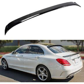 High Kick Gloss Black Rear Glass Window Roof Spoiler Wing Compatible with 2015-2021 Mercedes Benz C-Class W205 C300 C63 4DR Sedan in Kuwait