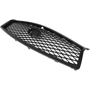 IKON MOTORSPORTS, Pre-Painted Grille Compatible With 2014-2017 Infiniti Q50, Eau Rouge ER Style ABS Glossy Black Front Bumper Grill Hood Mesh, 2015 2016 in Saudi Arabia