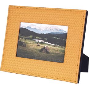 Blue Leather Photo Frame 5 * 7 Picture Frame for Wall Tabletop Horizontal Vertical Formats in Kuwait