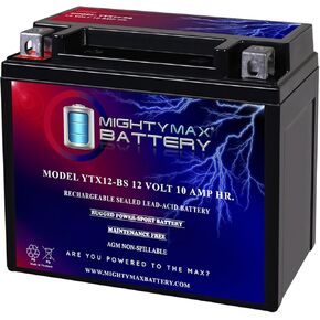 Mighty Max Battery YTX12-BS بطارية للقطط القطب الشمالي ATV 250 DVX250 Bombardier Vector250 in Kuwait