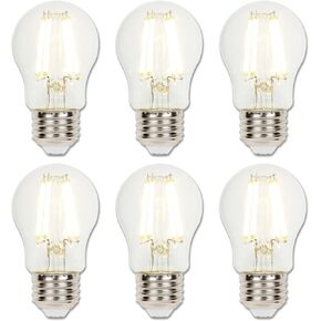 Westinghouse 5277000 6 Watt (60 Watt Equivalent) A15 Dimmable Clear Filament LED Light Bulb, Medium Base in Kuwait