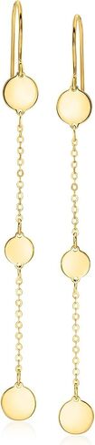 Ross-Simons Italian 10kt yellow Gold Circle-Station Drop Ackons in Saudi Arabia