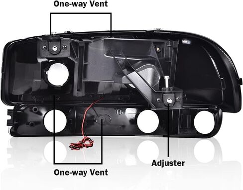 G-PLUS LED Headlights Assembly Compatible with 1999-2007 GMC Sierra 1500HD 2500HD 3500/Fit 1999-2006 GMC Yukon XL 1500 2500,DRL Headlamps Pair Smoky Lens Black Housing Clear Reflector,faros delanteros in Saudi Arabia