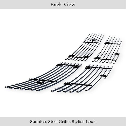 APS Compatible with Dodge Ram 1500 2009-2012 Honeycomb Style Only Main Upper Stainless Steel Chrome 8x6 Billet Front Grill Grille Insert D66613C in Kuwait