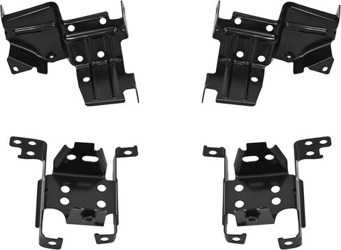 HECASA 4PC الأمامي الصمام الوفير متوافق مع 2011-2014 GMC Sierra 2500 3500 HD PUMPER RIGERTING INNER BRACKET BRACKET INNER GM1063103 GM1062102 GM1062103 GM1063102 in Kuwait