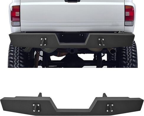KUAFU Rear Step Bumper Compatible with 1994-2002 Dodge Ram 1500 2500 Powder Coated Black in Saudi Arabia