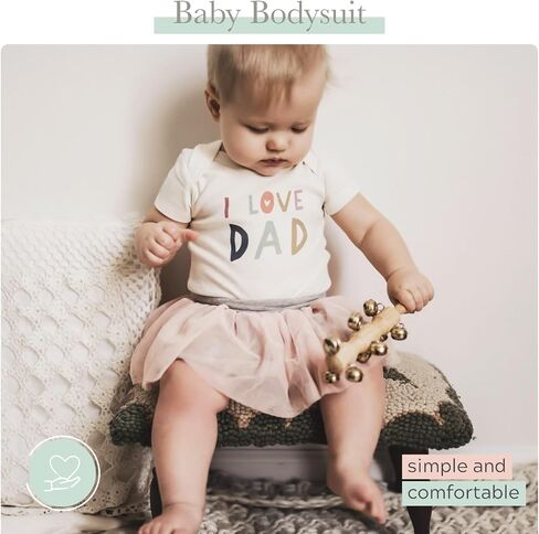 Finn + Emma - Gender Neutral Baby Bodysuit for 3-6 Months - Organic Cotton Onesie - Soft and Comfortable Baby Bodysuits - Crawl Walk Ski in Saudi Arabia