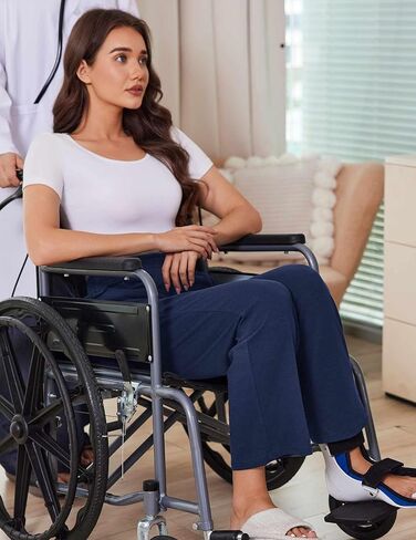 Deyeek Women's Tear Away Pants for Hip Replacement After Surgery Post Surgery Pants for Women Easily Touch 2 Sides Closure in Kuwait
