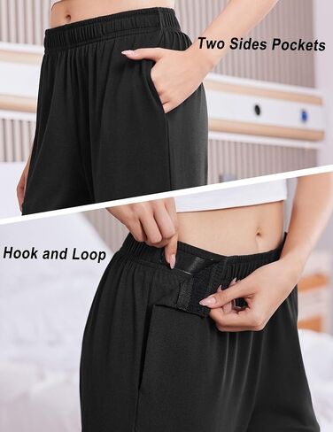 Deyeek Women's Tear Away Pants for Hip Replacement After Surgery Post Surgery Pants for Women Easily Touch 2 Sides Closure in Kuwait