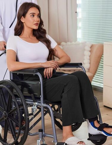 Deyeek Women's Tear Away Pants for Hip Replacement After Surgery Post Surgery Pants for Women Easily Touch 2 Sides Closure in Kuwait