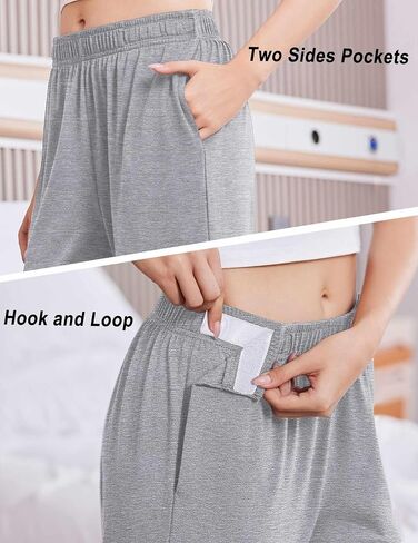 Deyeek Women's Tear Away Pants for Hip Replacement After Surgery Post Surgery Pants for Women Easily Touch 2 Sides Closure in Kuwait