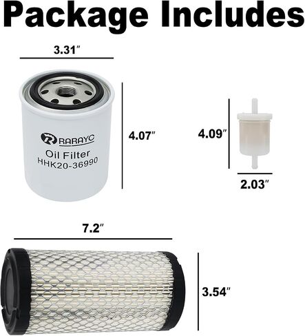 Filter Maintenance Kit K1211-82320 12581-43012 HHK20-36990 Air/Fuel/Oil/Hyd Compatible with Kubota BX22 BX23 BX24 BX25 BX25DLB BX2200 BX2230 BX2350 BX2360 BX2370 Oil Change Kit in Kuwait
