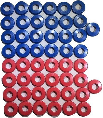 Set of 50 Polyurethane Gladhand Seals Red & Blue in Saudi Arabia