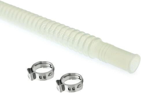 HFP-FH1010-300-PX 10 مم × 10 مم × 300 مم خط خرطوم مرن ومشابك مموج واضح لتجميع مضخة الوقود-E85 متوافق in Saudi Arabia