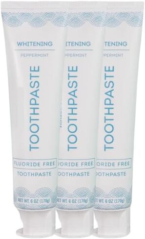 Trader Joe's Toothpaste (2 Count, Peppermint Fluoride Free Whitening Toothpaste) in Saudi Arabia