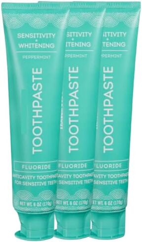 Trader Joe's Toothpaste (2 Count, Peppermint Fluoride Free Whitening Toothpaste) in Saudi Arabia