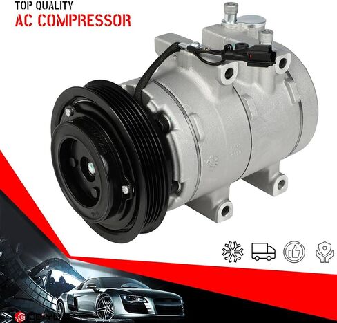 CCIYU A/C Compressor with Clutch A/C Air Compressor for Car 2001-2006 for Hyundai Santa Fe 2.4L,2001-2006 for Kia Magentis 2.4L,2001-2006 for Kia Optima 2.4L Air Conditioning Compressor for C1456 in Saudi Arabia