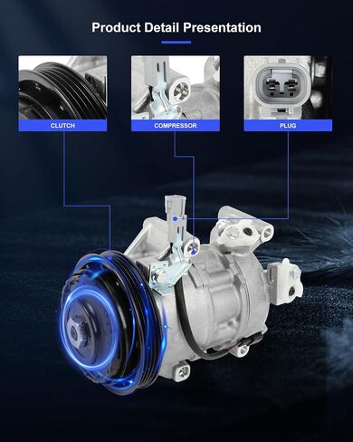 ضاغط ECCPP A/C مع القابض 2012-2018 مناسب لتويوتا ياريس 1.5L ضاغط AC التبريد القوي in Saudi Arabia