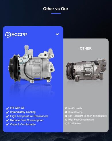 ضاغط ECCPP A/C مع القابض 2012-2018 مناسب لتويوتا ياريس 1.5L ضاغط AC التبريد القوي in Saudi Arabia