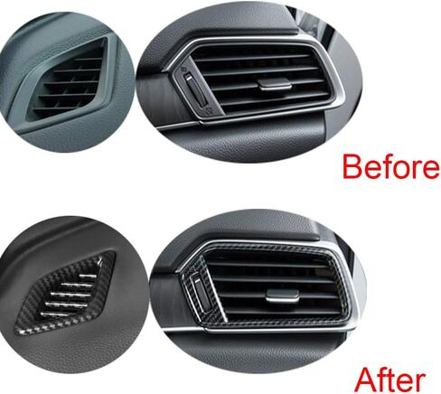 Dashboard Air Vent Air-Conditioner Wind Outlet Cover Frame Trim for 10th Gen Honda Accord 2018 2019 2020 2021 2022, ABS Carbon Fiber in Kuwait