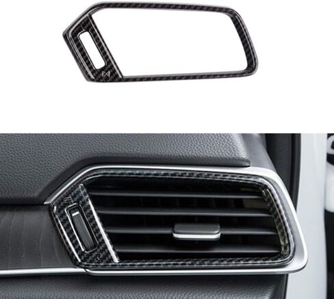 Dashboard Air Vent Air-Conditioner Wind Outlet Cover Frame Trim for 10th Gen Honda Accord 2018 2019 2020 2021 2022, ABS Carbon Fiber in Kuwait