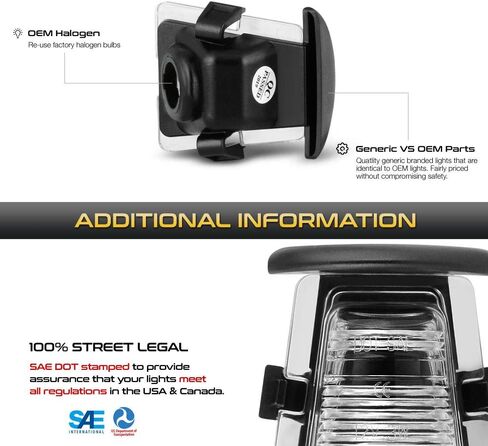VIPMOTOZ OE-Style License Plate Light Tag Lamp Housing Assembly Replacement For 2007-2018 Jeep JK Wrangler in Saudi Arabia
